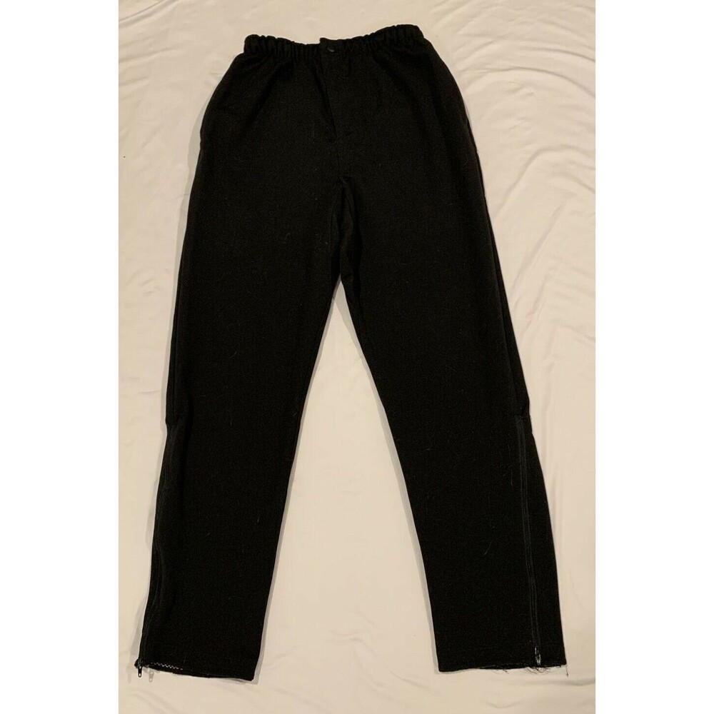 Vintage L.L. Bean Men's Black Polyester Activewear Pants Sz Medium x 28 Inseam